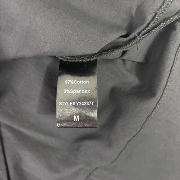 Tuckernuck Black Oversized V-neck Long Sleeve Shirt Size Medium RR0850 - Picture 7 of 8